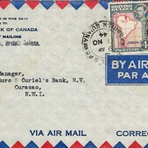 1944 British Guiana incoming Bank Canada Censored