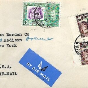 1941 British Honduras Censored Airmail to USA
