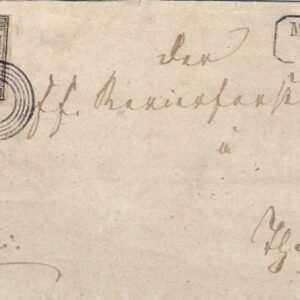 1852 Germany Baden 1kr Entire to Weingarten