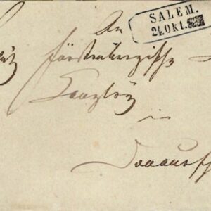 1850s Germany Baden 3kr Entire Salem