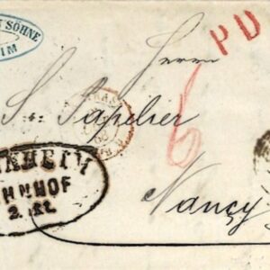 1868s Germany Baden 1kr Entire to Stockach