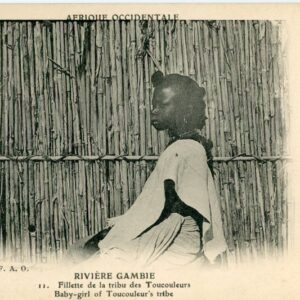 Gambia Toucouleur Girl 1922 to Senegal