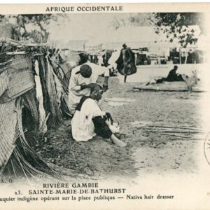 Gambia Native hair dresser 1913