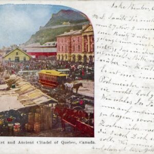 Canada Champlain Market and Citadel 1909 to Switzerland