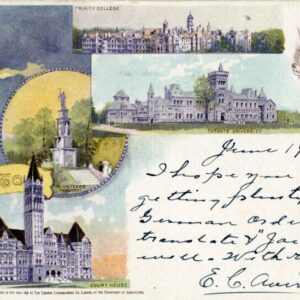 Canada Toronto postcard 1900 to USA