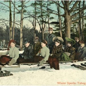 Canada Winter Sport Tobogganing 1910 to London