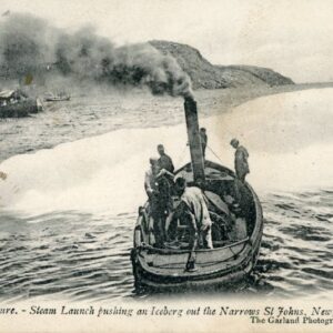 Canada St Johns Steam Boat pushing Iceberg 1904 to Urmston