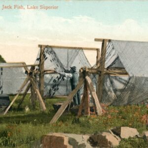 Canada Lake Superior Drying Nets Jack Fish