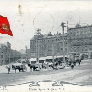 Canada St John Market Square 1907 to Bristol Flag Horsecart