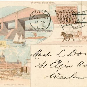 Canada Montreal multi view 1900 invitation Westmount Cricket Club