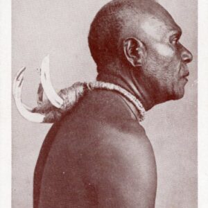 Solomon Islands Melanesian Man Missionary postcard