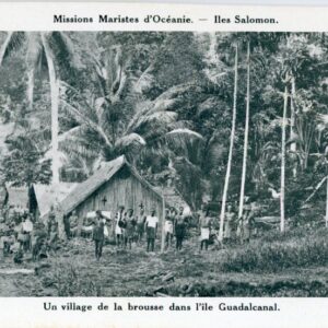 Solomon Islands Guadalcanal Village missionary card