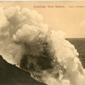 Samoa Volcano Lava into Ocean ed Tattersall