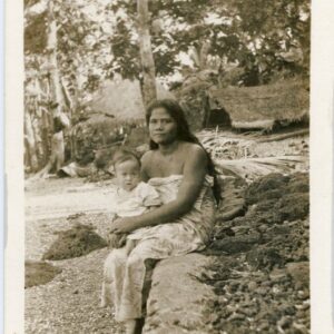 Samoa Native Mother and Baby photocard