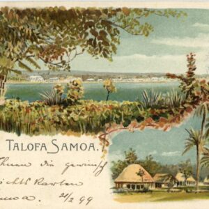 German Samoa 1899 postcard to Austria