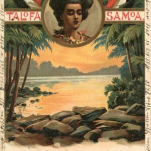 Samoa 1900 postcard used in Germany Bayern to Munich
