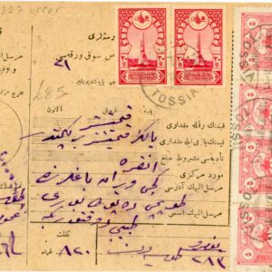 1921 Turkey Tosya Money Order to Kalecik with Error