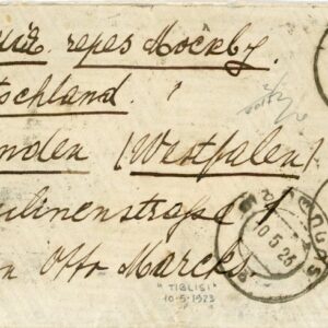 1923 Georgia Tbilisi Cover to Germany