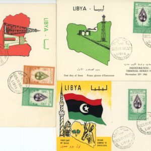 1962 Libya Es Sider Oil Pipeline 3 FDC