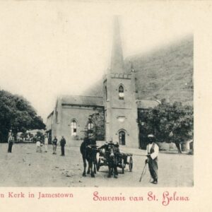 St Helena Jamestown Market and Church in Dutch