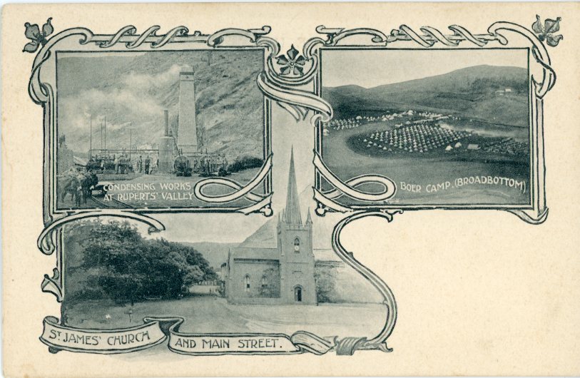 St Helena multi view early Postcard