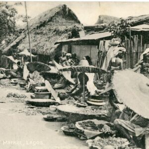 Nigeria Lagos Market 1908 to England
