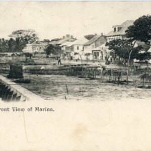 Nigeria Warri Lagos Marina card 1905 to Sheffield
