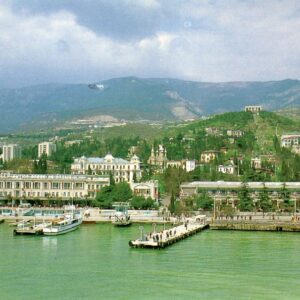 1993 Georgia Tbilisi Yalta Crimea postcard to E Berlin