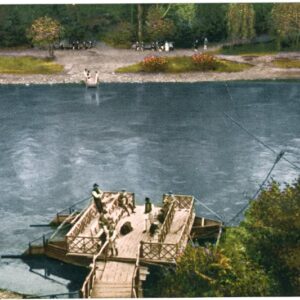 Romania Calimanesti Ostrov Floating Bridge