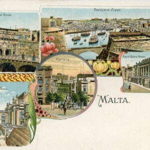 Malta Early Multi View Postcard