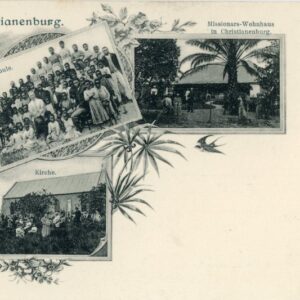 Ghana Christiansburg missionary postcard