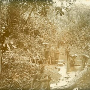 Ghana Natives Washing at River 1909 to Sheffield