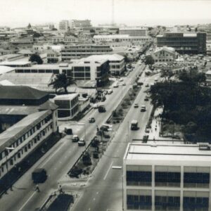 Ghana Accra Kwame Nkrumah Avenue photocard