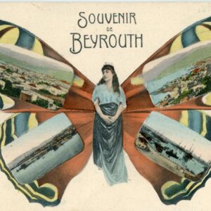 Lebanon Beirut Beyrouth Butterfly postcard