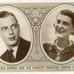 Greece Prince George and Princess Marina photocard