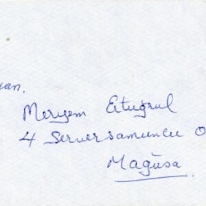 1979s Turkish Cyprus 15m Revenue Stamp Cover