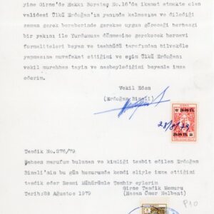 1979 Turkish Cyprus Power of Attorney with Mixed Revenues