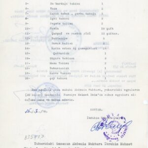 1976 Turkish Cyprus Household Goods with TCM 100m
