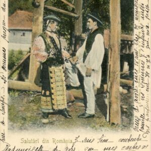 Romania Caracal 1896 Folklore postcard to France