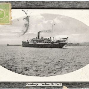 Romania Constanta Port and Ship 1910 to Montmedy Meuse
