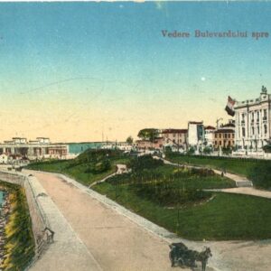 Romania Constanta Boulevard and Silos Ottoman text