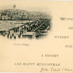 Turkey Istanbul Constantinople Galata Bridge Court Card