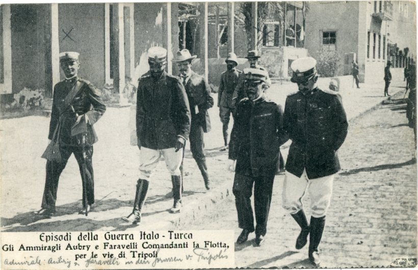 Libya Italo Turco War Admirals Aubry and Faravelli
