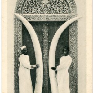 Zanzibar Ivory Tusks and Arab Carved Door