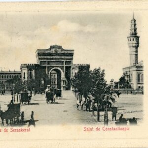 Turkey Istanbul Constantinople Seraskerat Gate 1902 Russian Levant