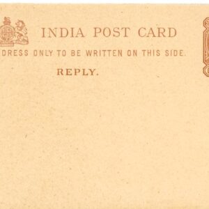 India Used Abroad C.E.F 1/4a Postal Card
