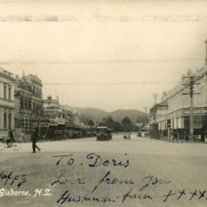 New Zealand Peel Street Gisborne 1925 to Wellington ph Olark