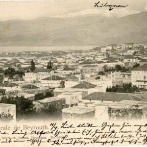 Lebanon Beirut View 1906 German Levant to Manheim