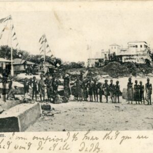 Ghana Axim Natives Court Card size 1906 to Southwold