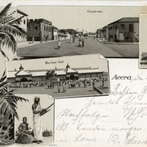 Ghana Accra multi view 1900 postcard